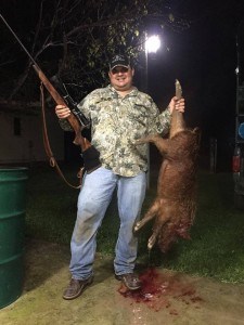 Orly Ochoa with his stalked hog.... Congrats amigo!