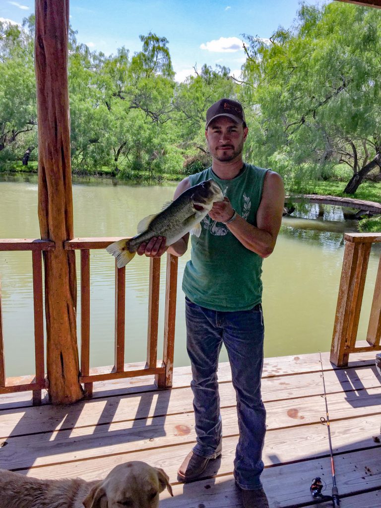 Roy Martinez with his catch.... Sharing great memories! "Never a Dull Moment. Bass fishing